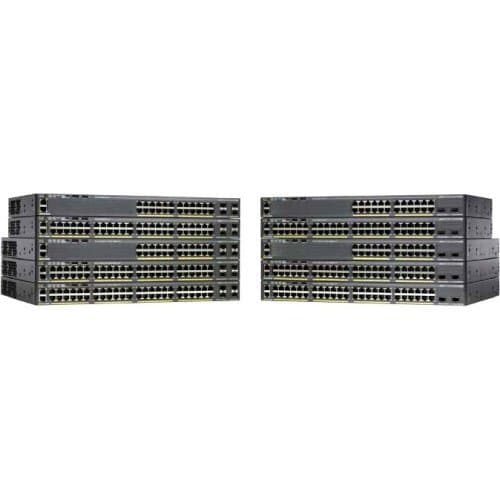 Cisco Catalyst 2960-X WS-C2960XR-48FPS-I con 48 Puertos Gigabit, PoE+, Switch Gestionable, Capa 2, Uplink SFP, Montaje en Rack WS-C2960XR-48FPS-I-cr
