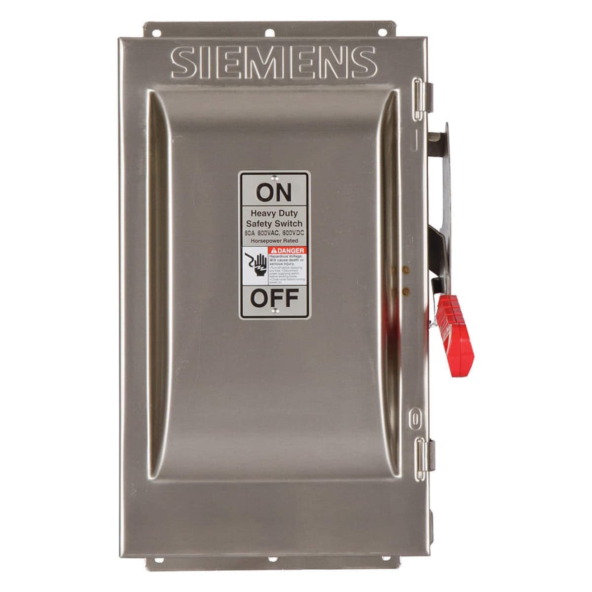 SIEMENS HNF362S interruptor de desconexión 60A 600V 3 polos NEMA 4X acero inoxidable nuevo industrial eléctricos panel control distribuidor
