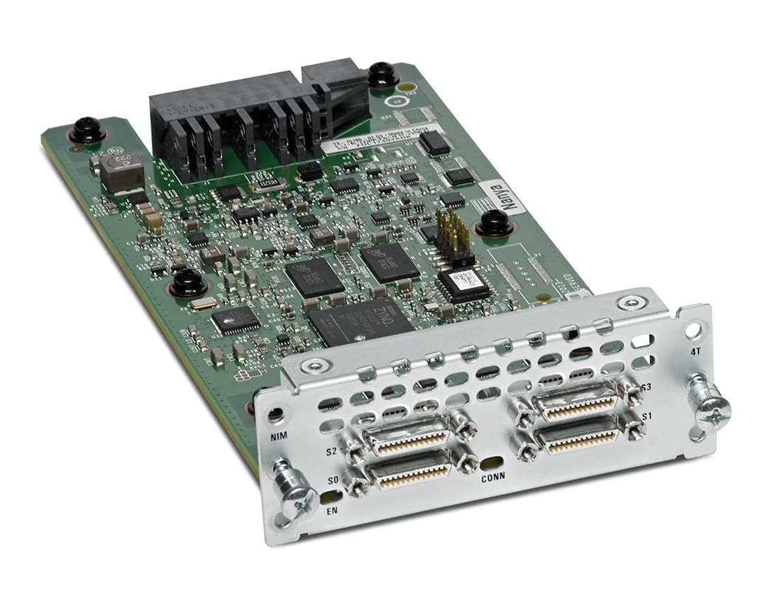Cisco NIM-4T= Módulo de Interfaz de Red 4 Puertos Serial WAN para Router | Tarjeta NIM Serie | Compatible con Cisco Systems