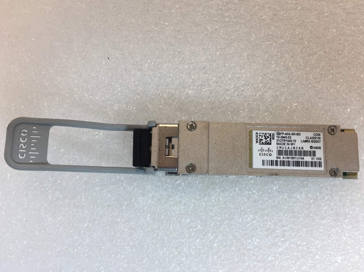 Cisco QSFP-40G-SR-BD Transceptor QSFP40G BiDi de Alcance Corto 40Gbps 850nm para Switches y Data Center