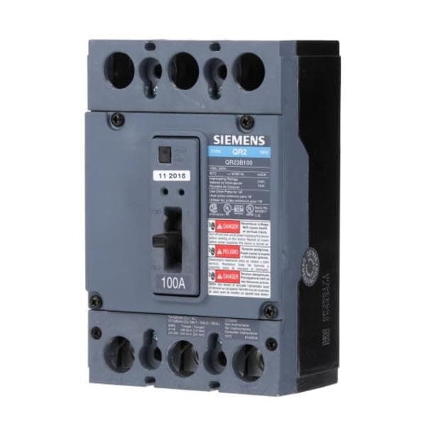 SIEMENS QR HQR23B200H Interruptor Termomagnético 3 Polos 200A 240V 100kA, Negro