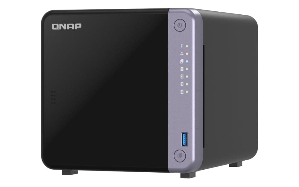 QNAP TS-432X-4G NAS de Almacenamiento en Red, Torre, CPU Alpine AL-524, 4GB DDR4, 4 Bahías, 10GbE, Soporte RAID, SMB/NFS/iSCSI