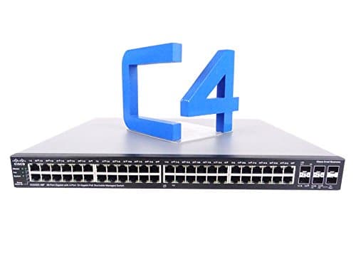 Cisco SG500X-48-K9 Switch 48 Puertos PoE+ Gigabit, Serie 500 SMB, 4 SFP+ 10GbE, Gestionable, Reacondicionado SG500X-48-K9-NA