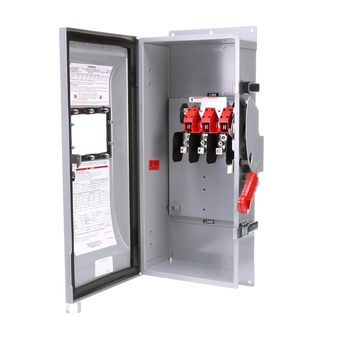Siemens HI HNF363JW Interruptor de Seguridad Heavy Duty sin Fusibles 100A 3 Polos 600V para Corte y Aislamiento Industrial