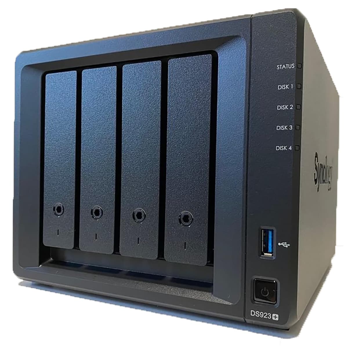 Synology DiskStation DS923+ NAS 4 Bahías - Soporte 3.5"/2.5" SATA HDD/SSD, 2 Ranuras M.2 NVMe, hasta 32GB RAM DDR4, AMD Ryzen R1600 Dual-Core 3.1 GHz, 2 Puertos Gigabit Ethernet
