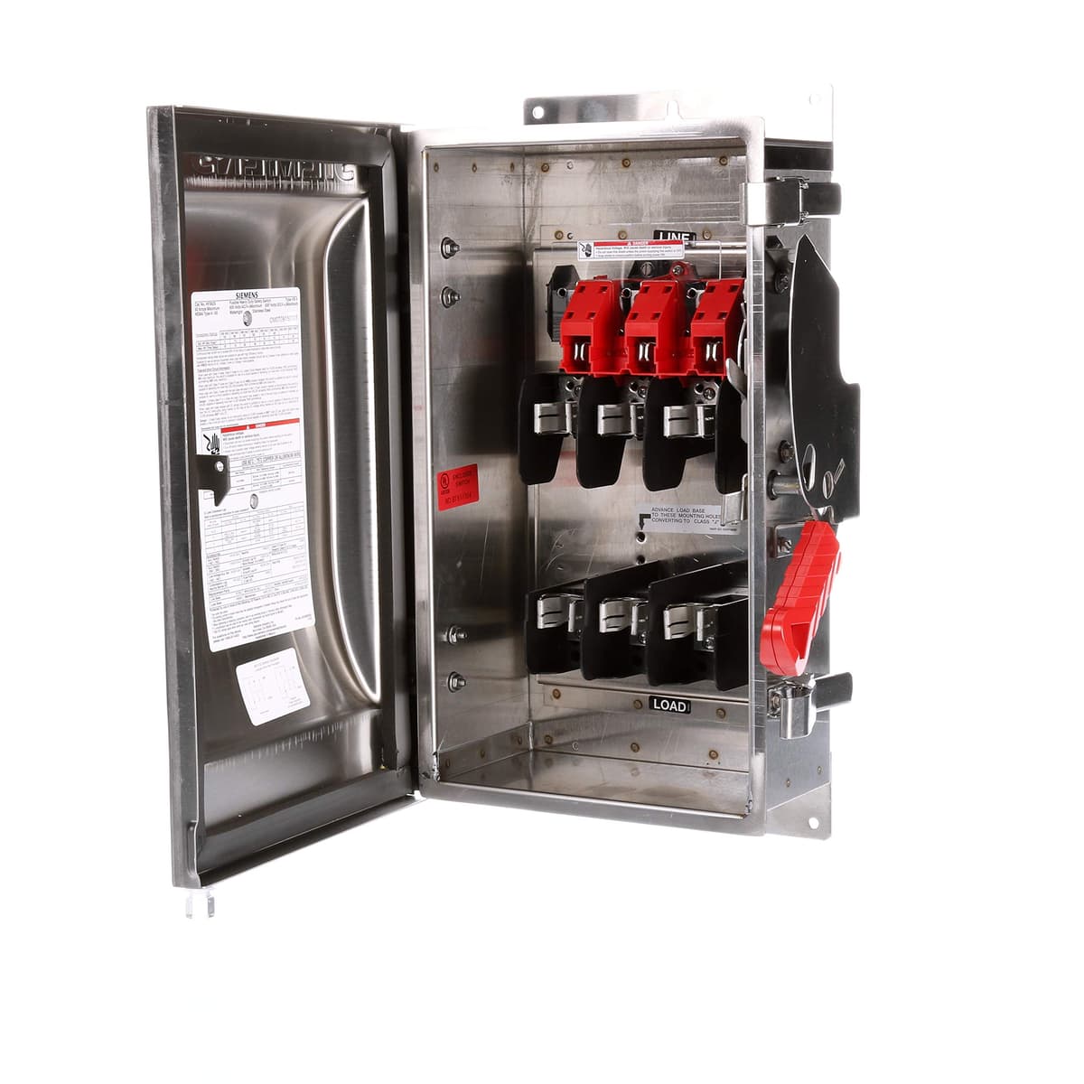 Siemens HI HF362S Interruptor de Seguridad de Uso Rudo Fusible 60A 3 Polos 600V 3 Hilos
