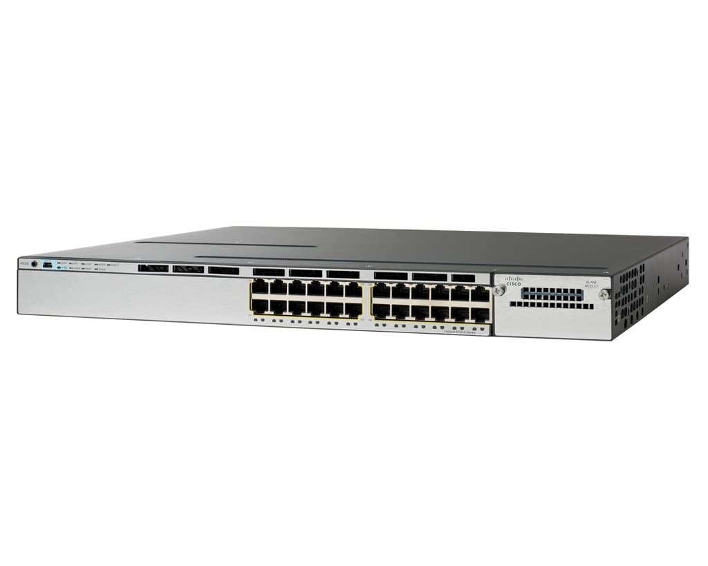 Cisco Catalyst WS-C3750X-24P-L Switch Capa 3 PoE+ 24 puertos Gigabit apilable administración avanzada enterprise RF WS-C3750X-24P-L-RF