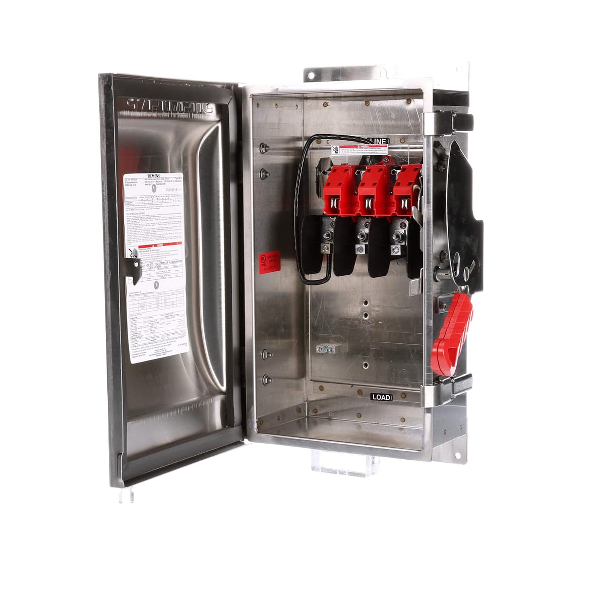 Siemens HI HNF262S - Interruptor de seguridad pesado no fusible, 60A, 2 polos, 600V, 2 hilos, montaje industrial
