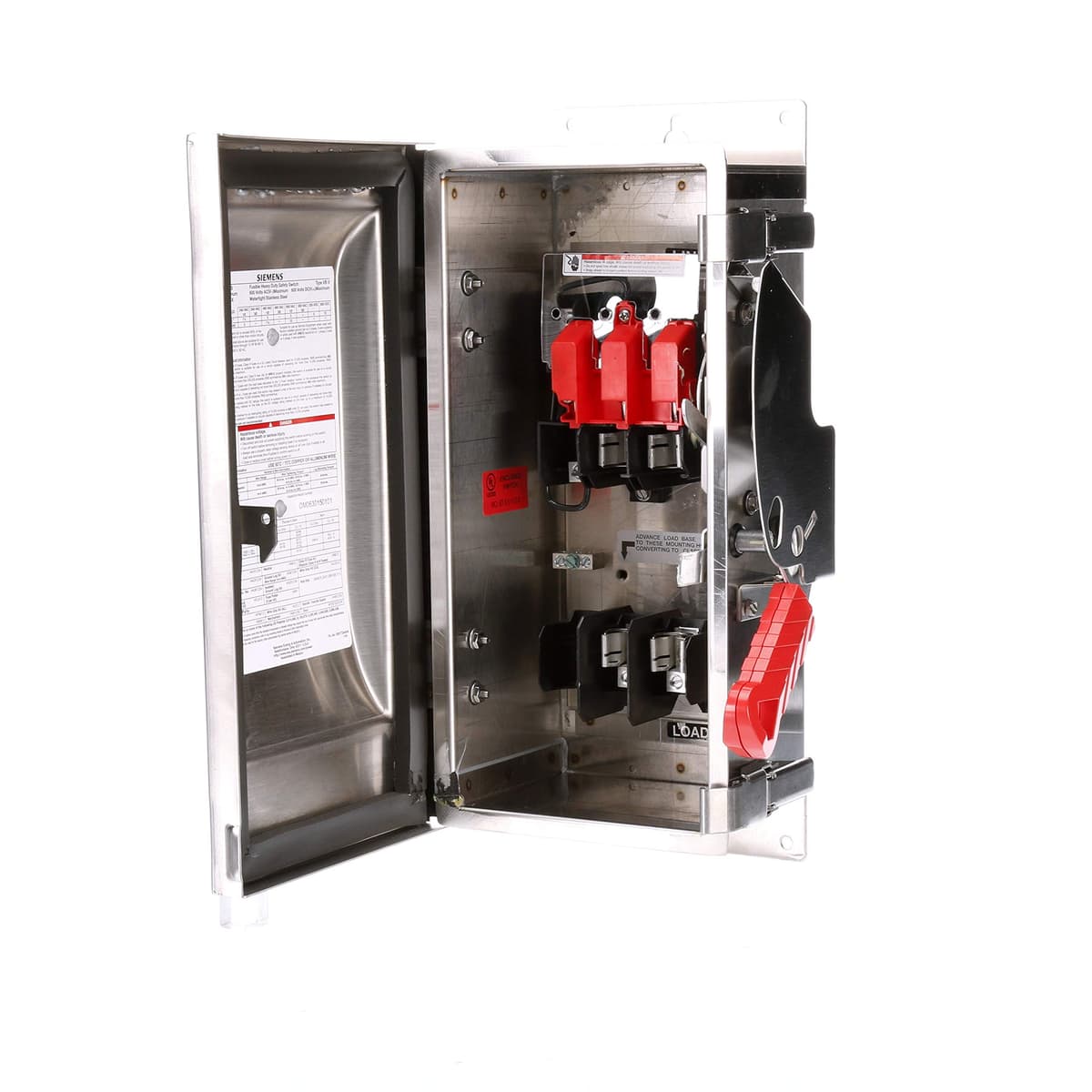 SIEMENS HI HF261S Interruptor de seguridad de servicio pesado 30A 2 polos 600V 2 hilos con fusibles