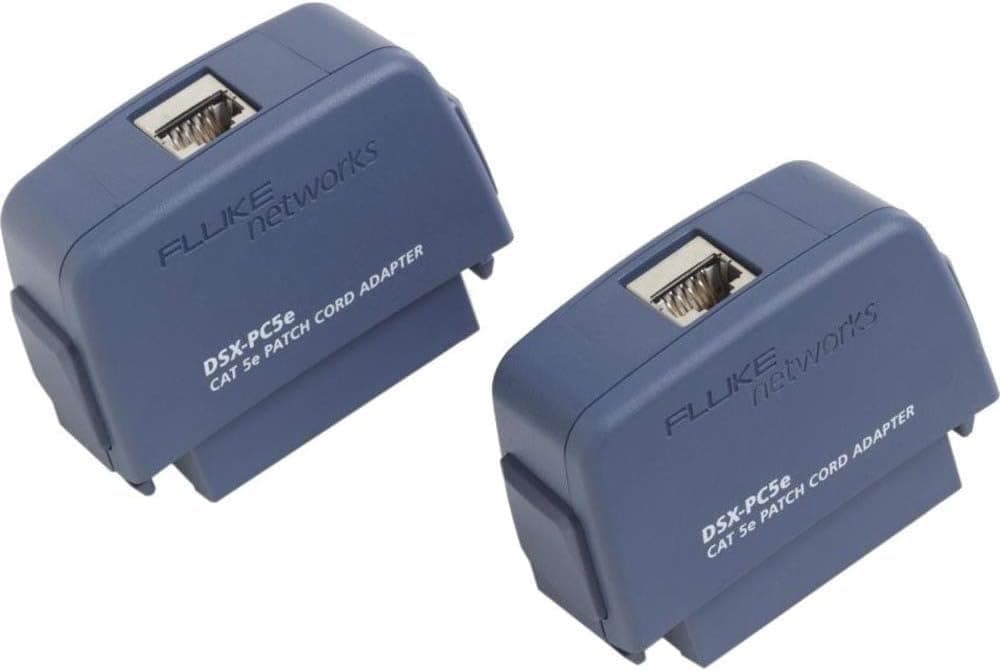 Fluke Networks DSX-PC5ES adaptador de red RJ-45, módulo de prueba para certificación cableado Cat 5e, accesorios para analizador DSX, alta precisión y rendimiento
