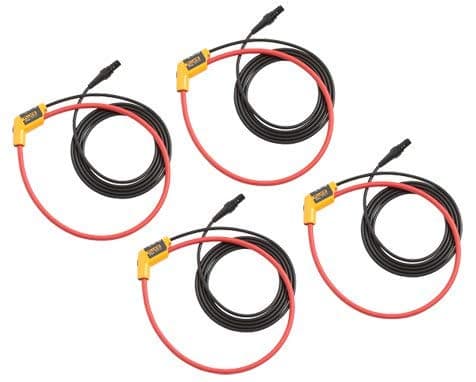 Fluke I17XX-FLEX3KIP/4PK Pinzas de Corriente 3000A Flexibles, Pack de 4, sondas Rogowski para analizadores de energía y registro de corriente