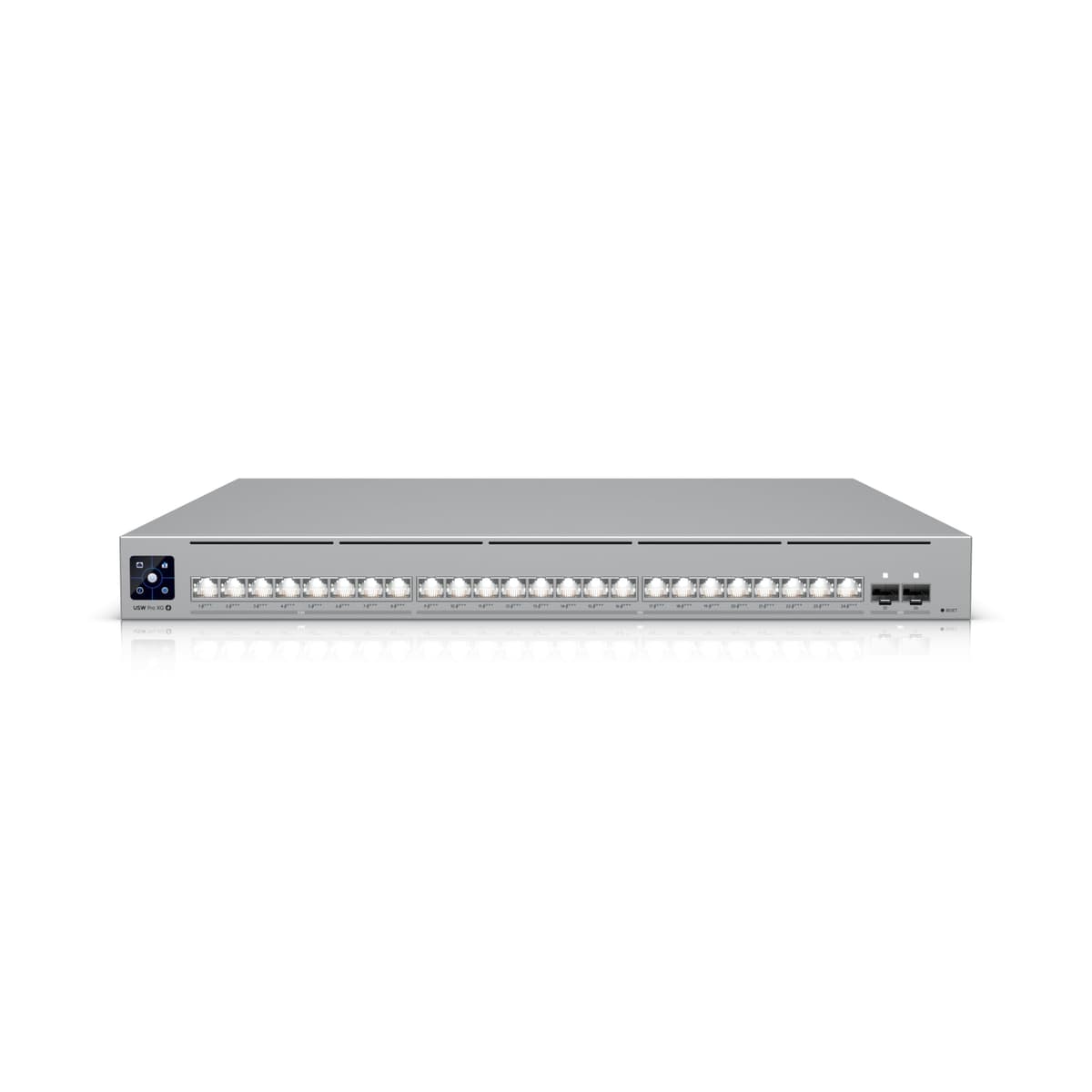 Ubiquiti USW-Pro-XG-24-PoE switch 24 puertos 10G SFP+ y RJ45, PoE+, administración L2/L3, alto rendimiento para redes empresariales