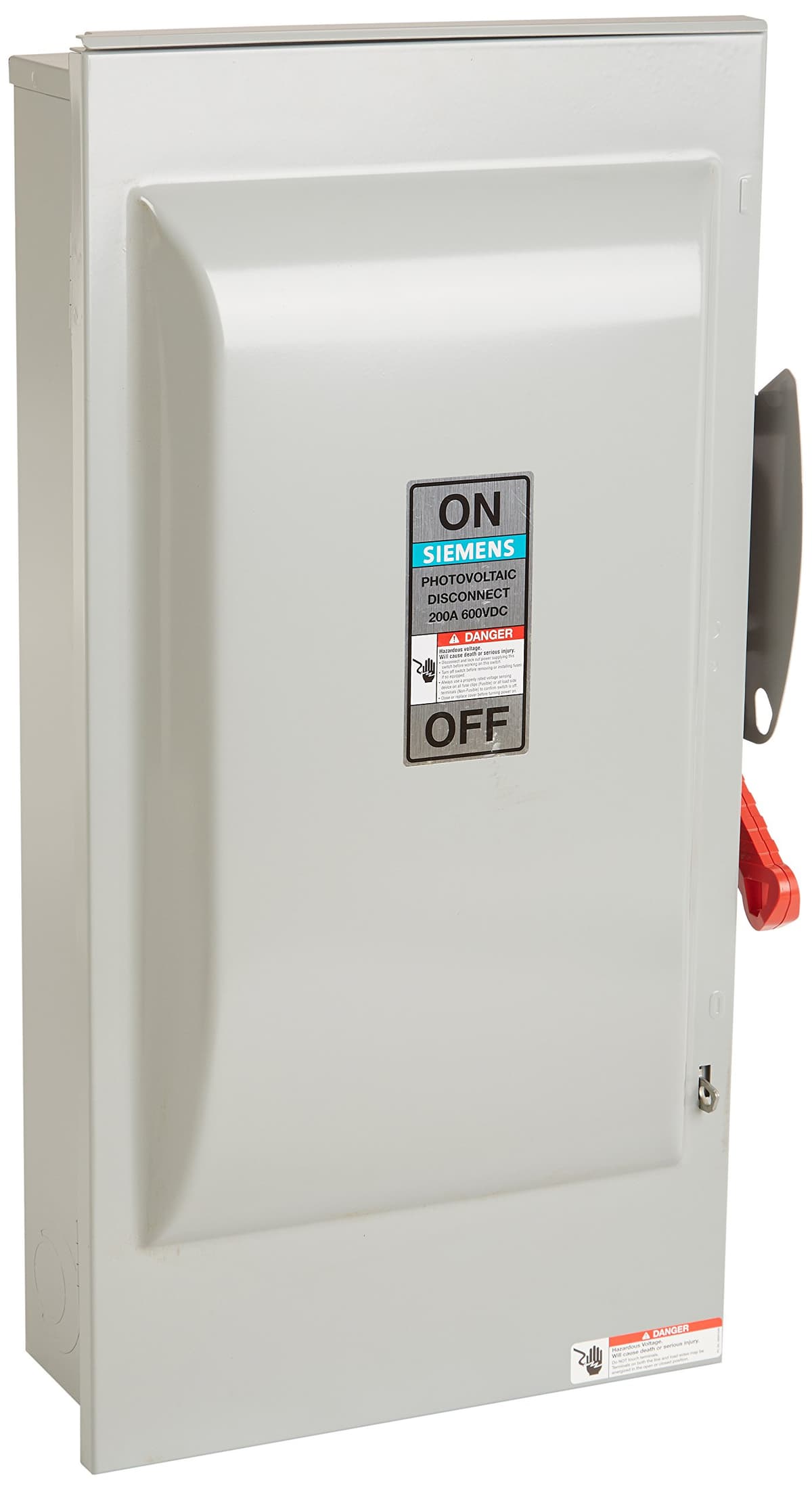 Siemens HI HF364RPVPG Interruptor Seccionador PV Fusible 200A 3 Polos 600VDC Tipo 3R con Puesta a Tierra, Heavy Duty