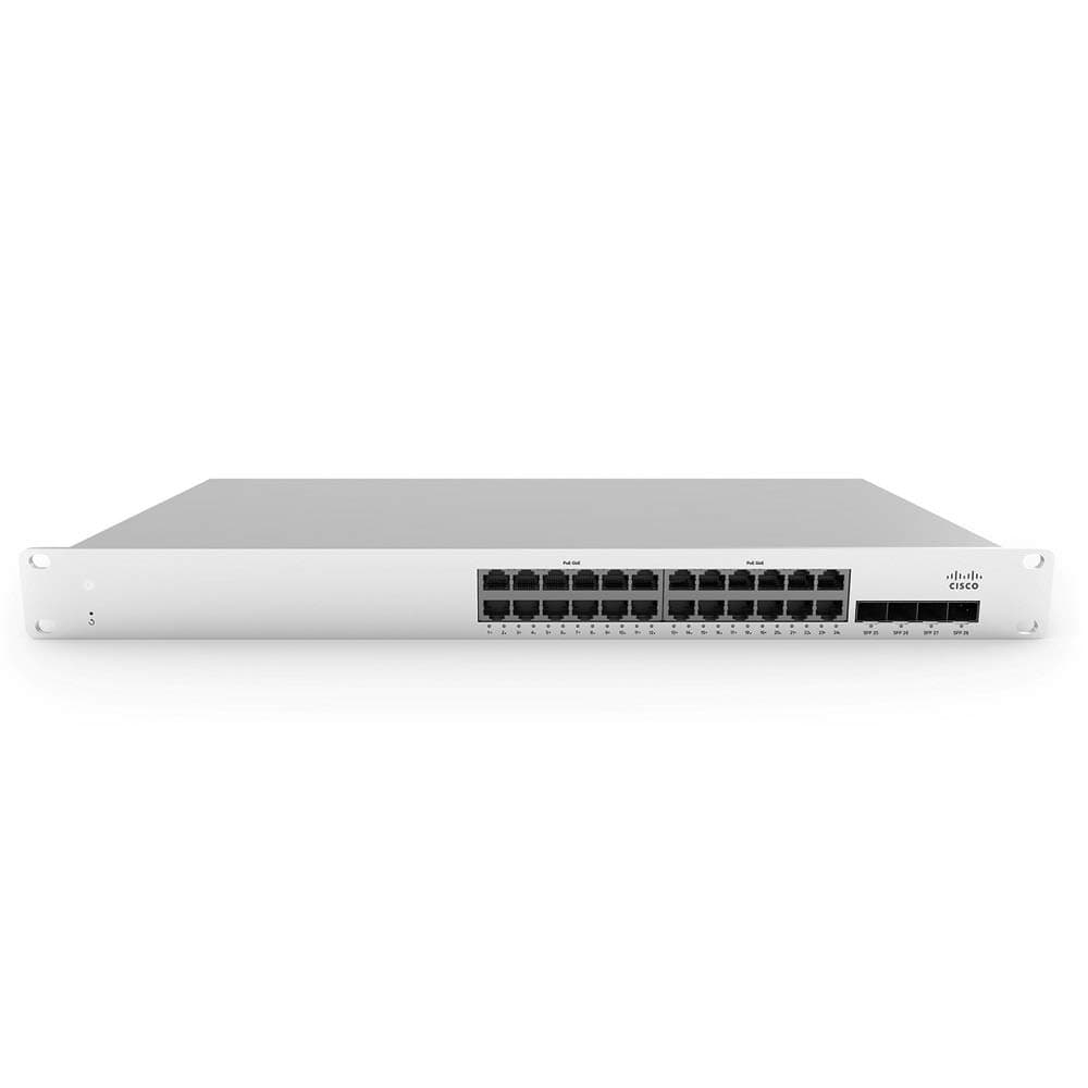 Cisco Meraki MS210-24P Switch Ethernet PoE 24 puertos - Hardware Only - Administrable en la nube - Gigabit - Rackmount MS210-24P-HW