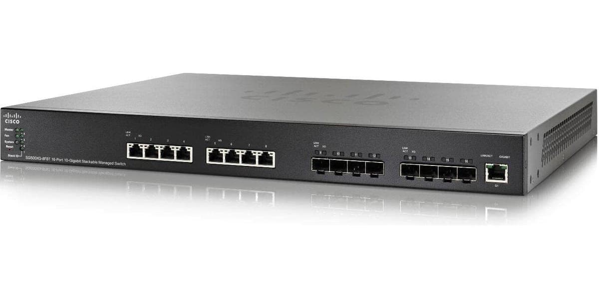 Cisco Small Business SG500XG-8F8T Switch Gestionado L3 10G Ethernet (100/1000/10000) Negro, 16 Puertos 10-Gigabit, 16000 MAC, DHCP, IGMP, ACL PR#-SG500XG-8F8T-K9-NA