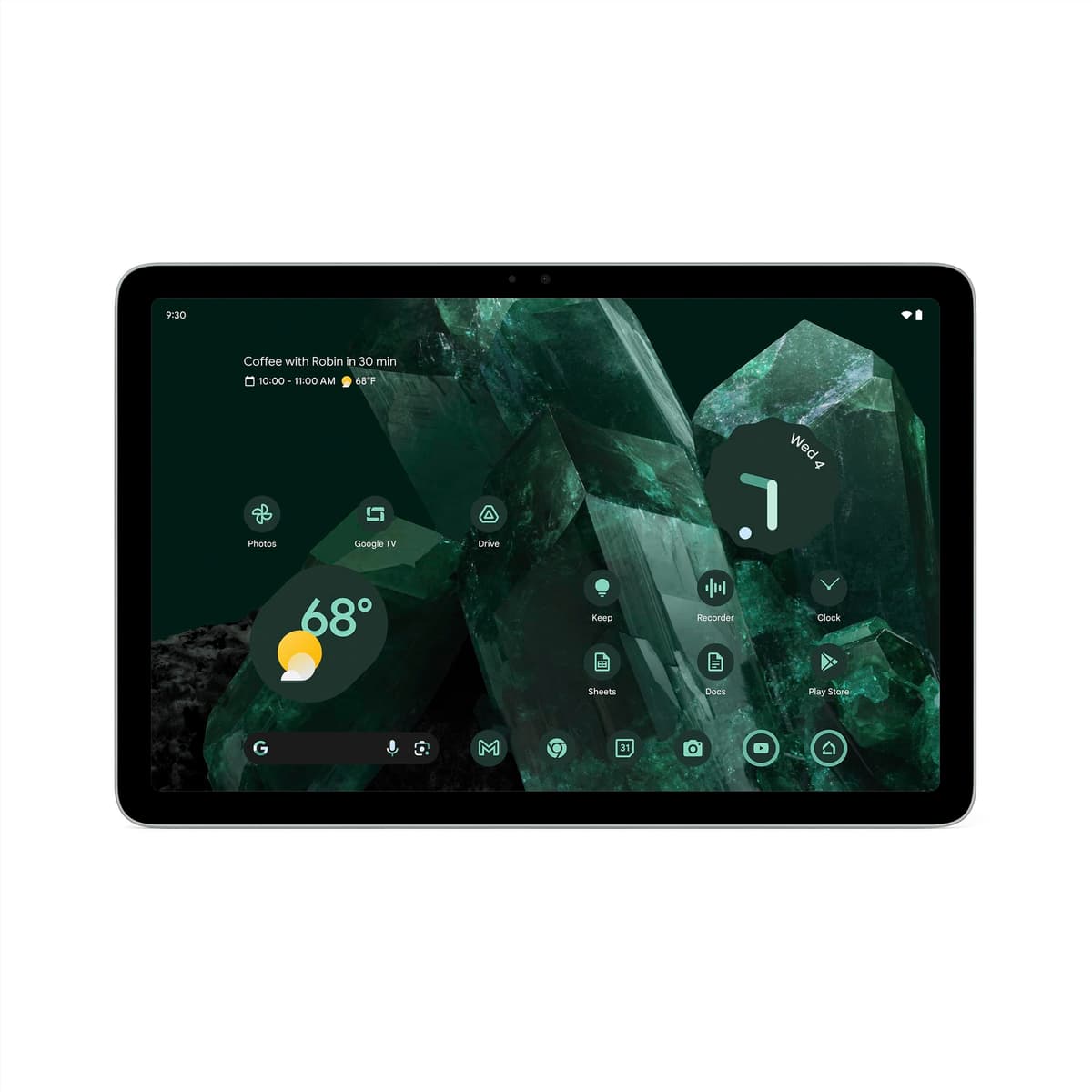 Google Pixel Tablet - Tableta Android con pantalla de 11 pulgadas y batería de larga duración - Hazel - 8 GB RAM - 256 GB GTU8P