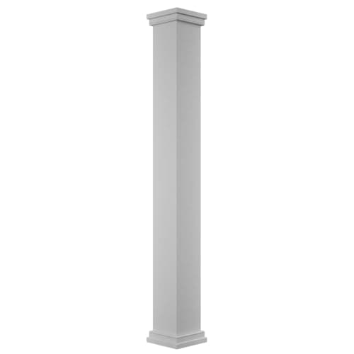 Ekena Millwork Column Wrap Kit cuadrada no cónica 12" x 8' PVC ECK1208ENPPRPR