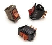 Carling Technologies Interruptor Rocker Iluminado Rojo 15A 125V (Paquete 50) LTA201-TR-B/125Nx50