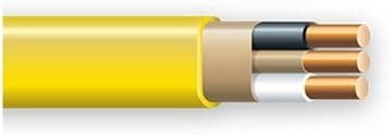 Southwire Romex Simpull 12 AWG - cable eléctrico NM-B amarillo, 4000 ft - Southwire #28828249