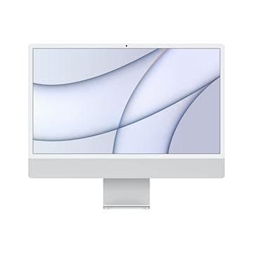 Apple iMac 2021 con chip Apple M1, CPU de 8 núcleos, 24 pulgadas, 16 GB de RAM, 256 GB SSD - Plata (Reacondicionado) MGPG3LL/A