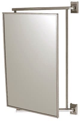 CRL Espejo Pivot-N-View 14" x 22" Acabado Níquel Cepillado PV14BN
