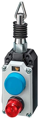 Siemens 3SE7 150-1BD04 interruptor accionado por cable con botón de reinicio, carcasa metálica con cubierta plástica, LED 24VDC, 1 NO + 1 NC