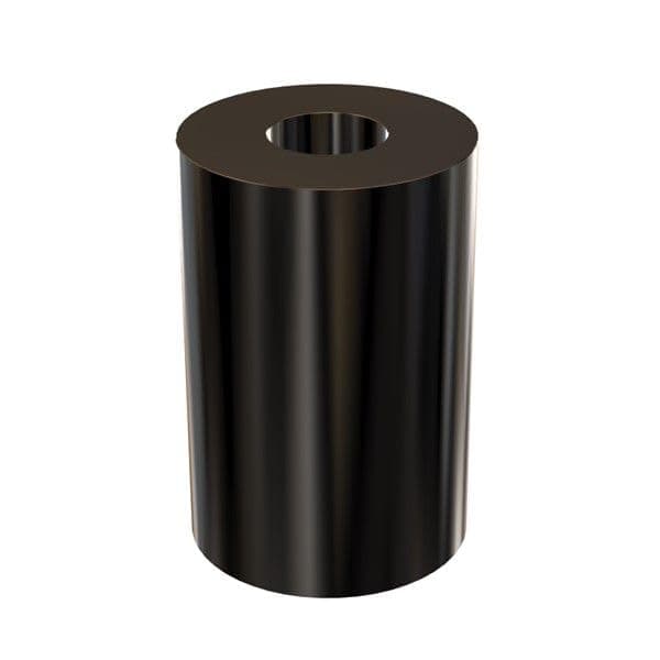 Metal Spacers Online Black Aluminum Spacer 1" OD x 3/8" ID, 1-1/2" Long, 250 Pack BAL-100-40-150-S-250