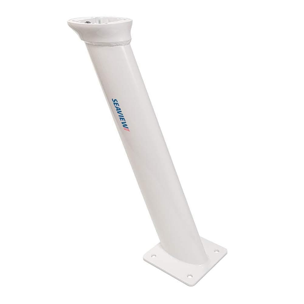 SEAVIEW AFT Inclinada 24" Montaje Modular Blanco | Diseñada para radares de cúpula cerrada, Starlink, pequeñas cúpulas satelitales, cámaras | Placa Superior Requerida | PMA247M1