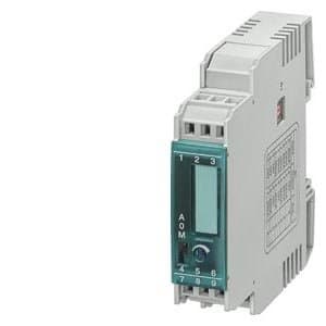 Siemens Convertidor multirrango selectable, conmutador manual/automático, potenciómetro de ajuste, bornes cage clamp, 17.5 mm, entrada 0-20 mA, salida 0-20 mA, alimentación 24 VAC/VDC, aislamiento eléctrico 3 vías 3RS17 25-2FW00