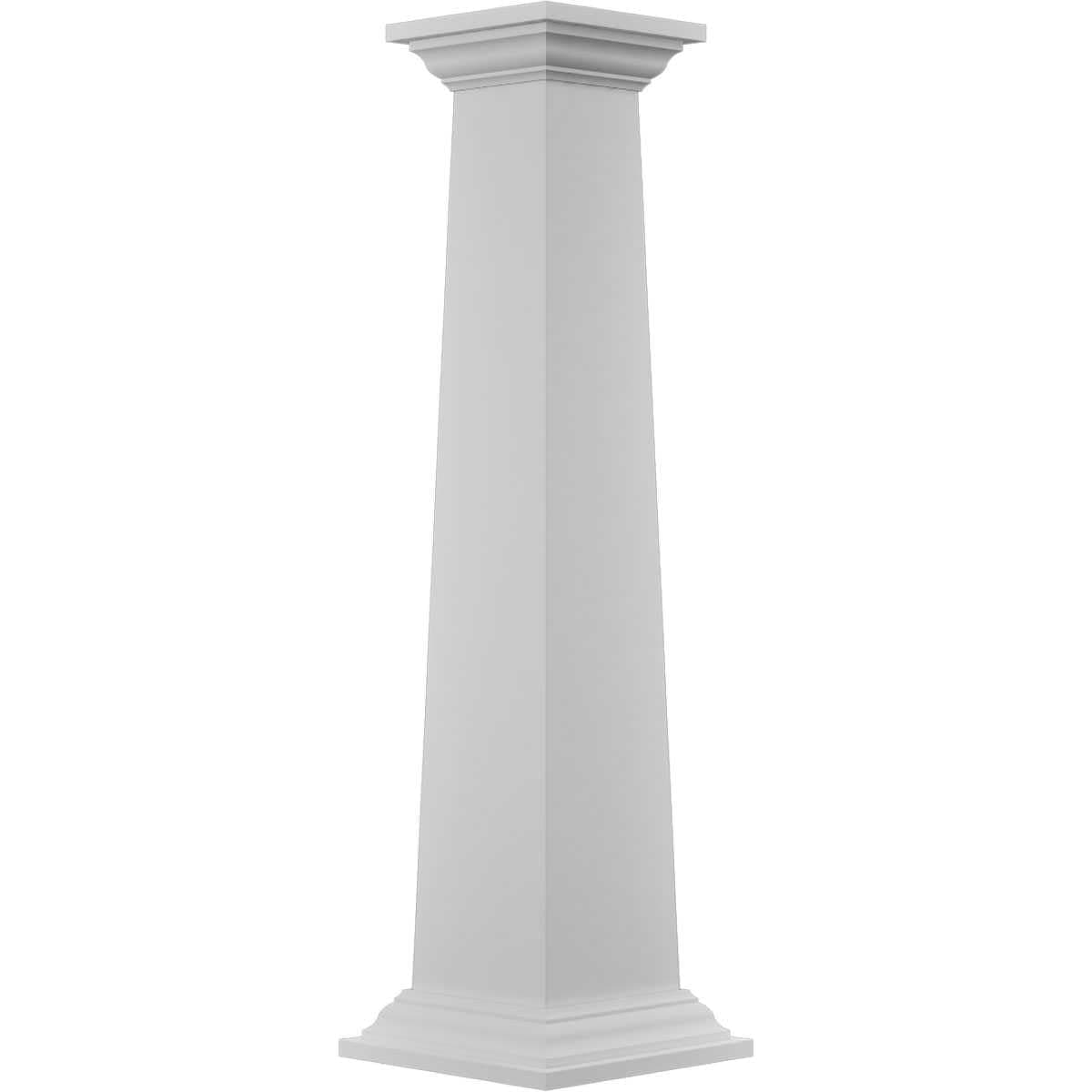 Ekena Millwork Column Wrap Kit cuadrada cónica 12" a 8" x 8' PVC ECK1208ETPCRCR