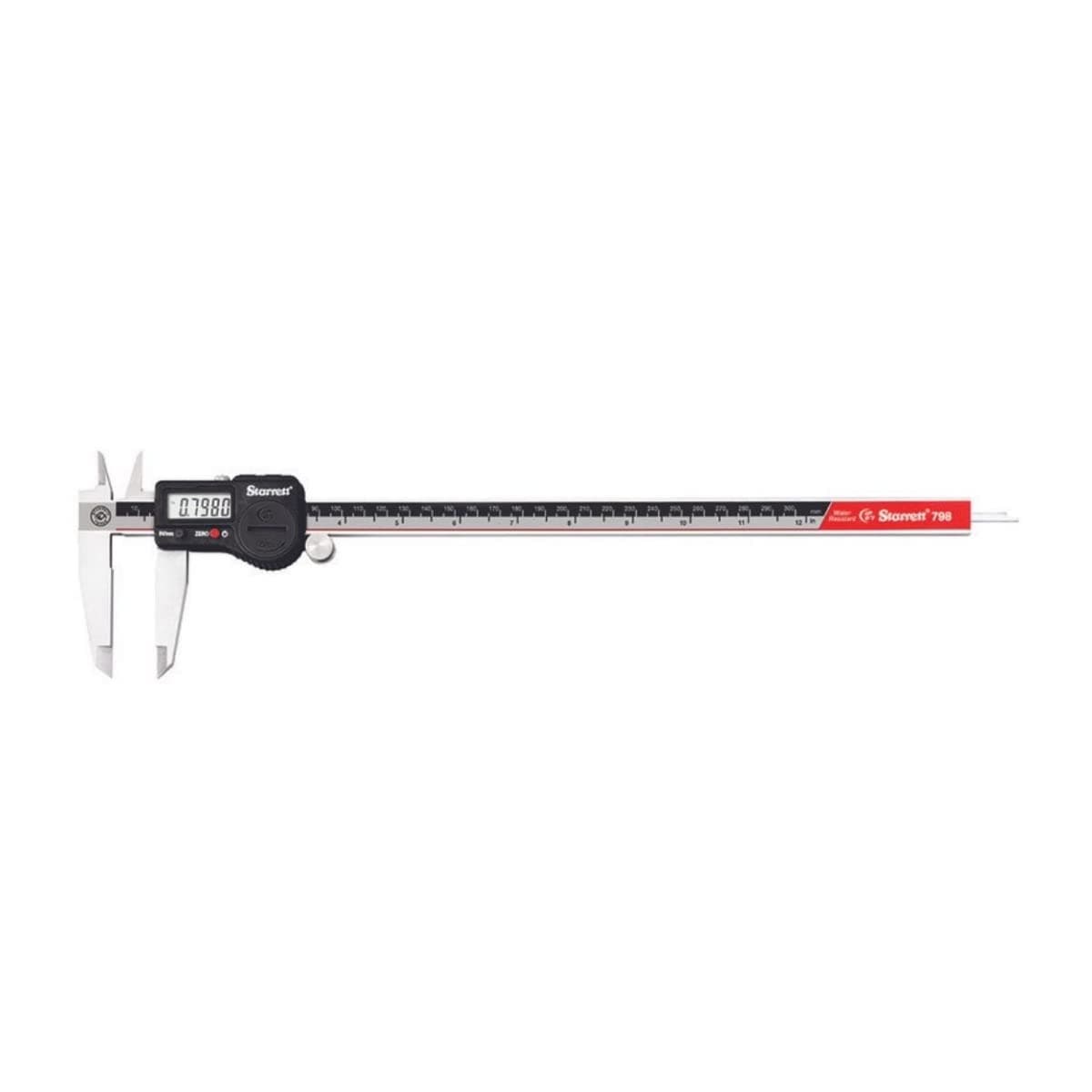 Starrett 798A-12/300 Calibrador digital de deslizador IP67, 0-12" rango, .0005" resolución