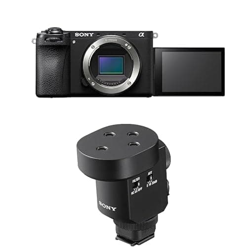 Sony Alpha 6700 ILCE-6700 + Micrófono digital shotgun ECM-M1 - Cámara APS-C 26MP y 4K