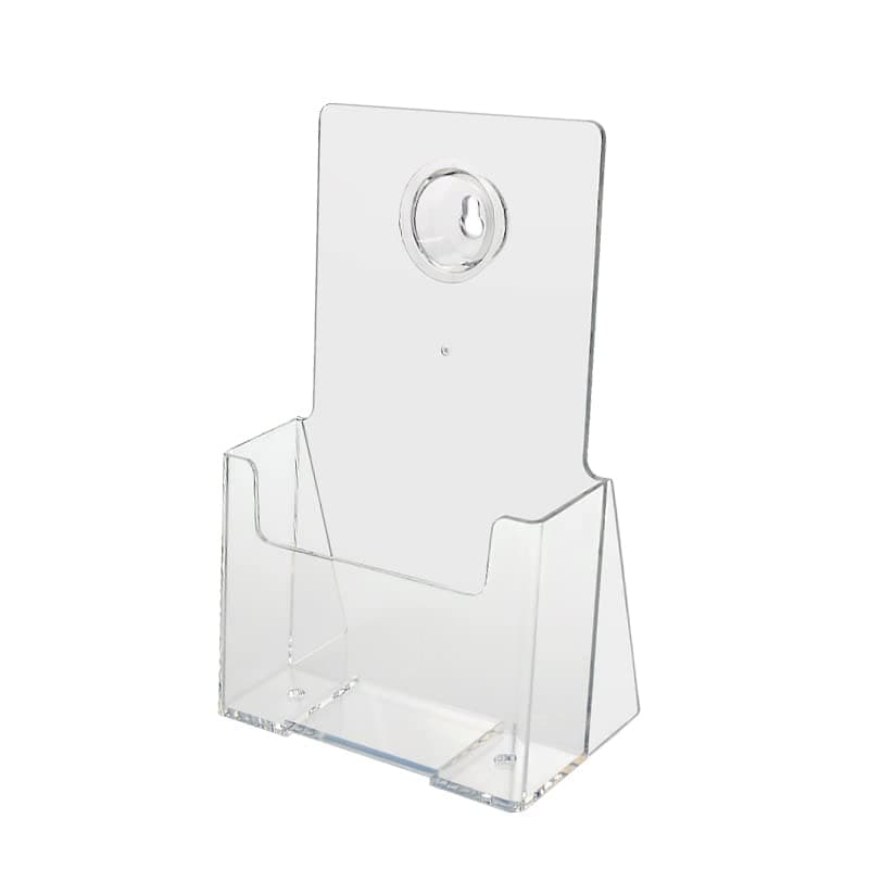 SourceOne Porta Folletos Tríptico 4 Inch Ancho para Pared o Mostrador, Paquete de 64 4 inch wall mount-64P