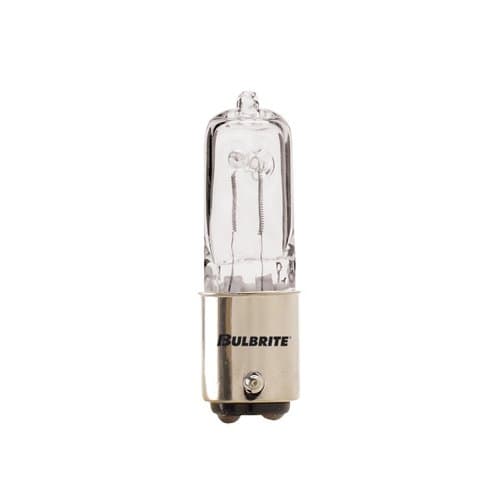 Bulbrite Q50CL/DC 50 vatios regulable halógeno JD tipo T4, base bayoneta de doble contacto, claro [paquete de 48] 613050