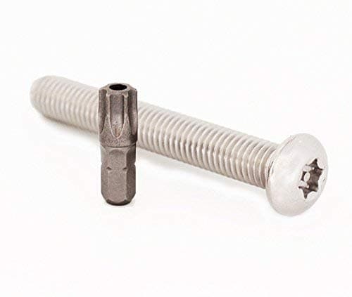 BelMetric SBT10X70SS-100 Tornillos de seguridad Torx+PIN M10x70 botón, 100 pcs