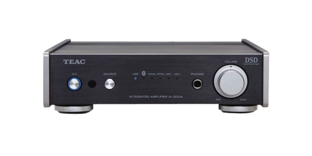 Amplificador Integrado TEAC AI-301DA-BK con Bluetooth, USB y DAC (Negro)