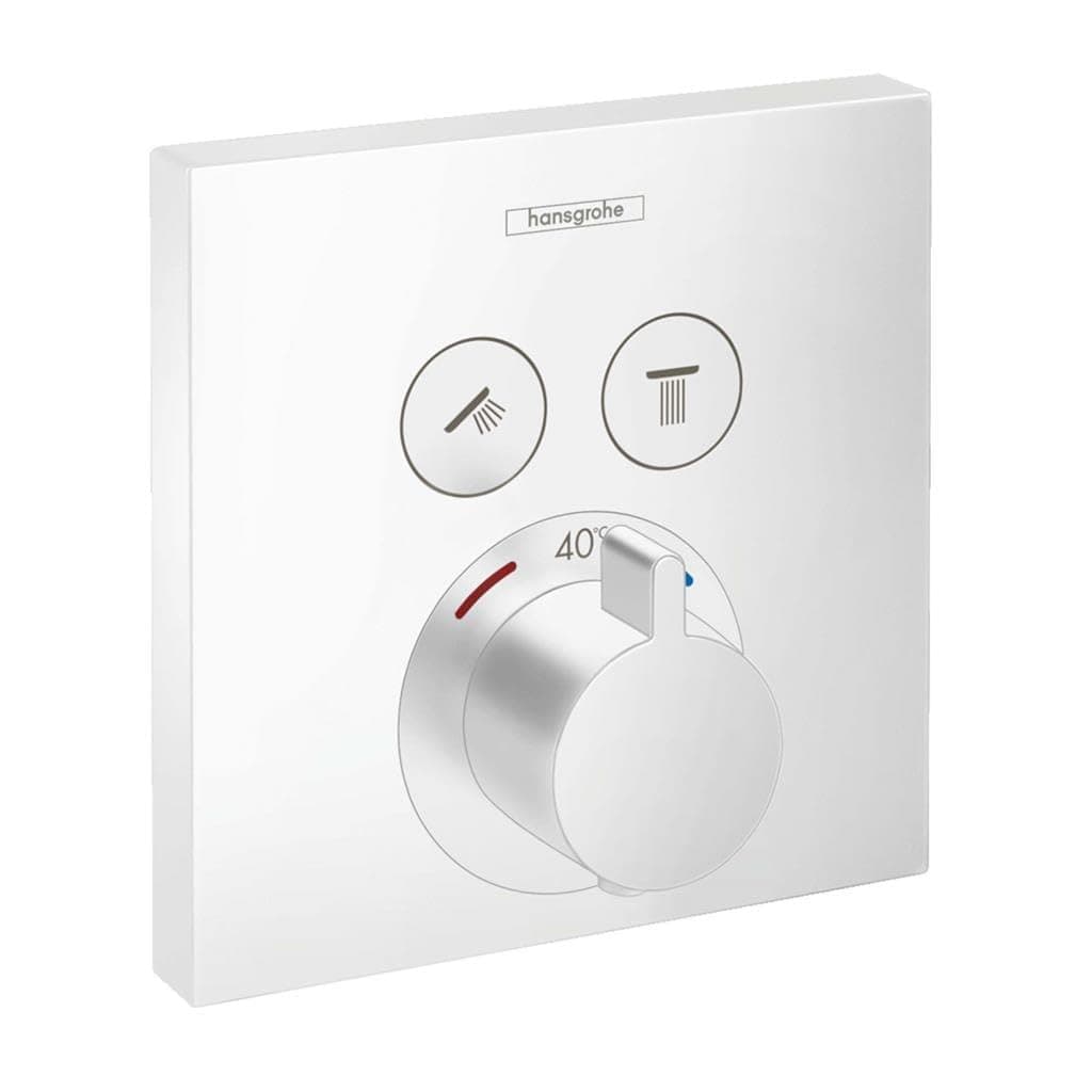 Hansgrohe ShowerSelect Termostato empotrado 2 funciones color blanco mate 15763700