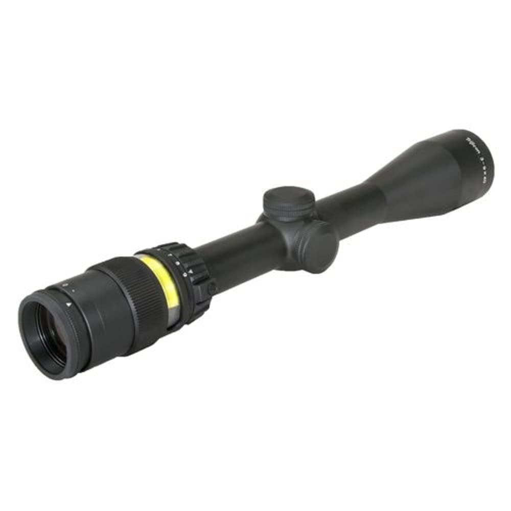 Trijicon TR20-1 AccuPoint 3-9X40Mm Mira para rifle, tubo principal de 1", retícula cruz estándar Duplex con punto ámbar, negro mate
