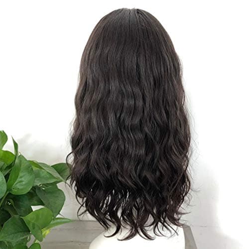 iVogue Hair Wig Kosher 100% Pelo Humano Europeo con base de seda 4x4 (16 inch, color natural) 20170214-KW-001