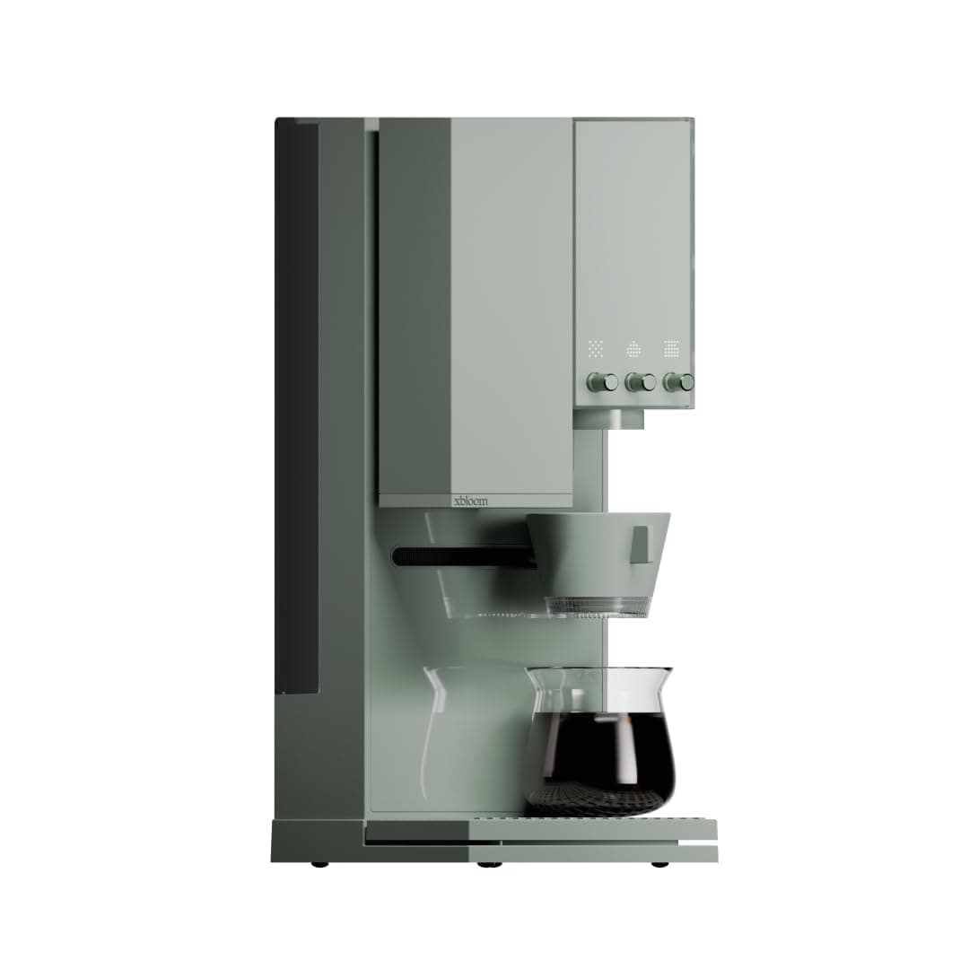 xBloom Studio - La cafetera definitiva - Cafetera por goteo con molinillo integrado, báscula y 3 niveles de automatización, verde salvia FW-02A