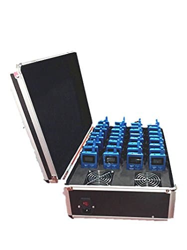 FST FLYSOUNDTECH Sistema de audioguía inalámbrico para guías y traducción simultánea (2 transmisores + 30 receptores + estuche de carga) ATG02