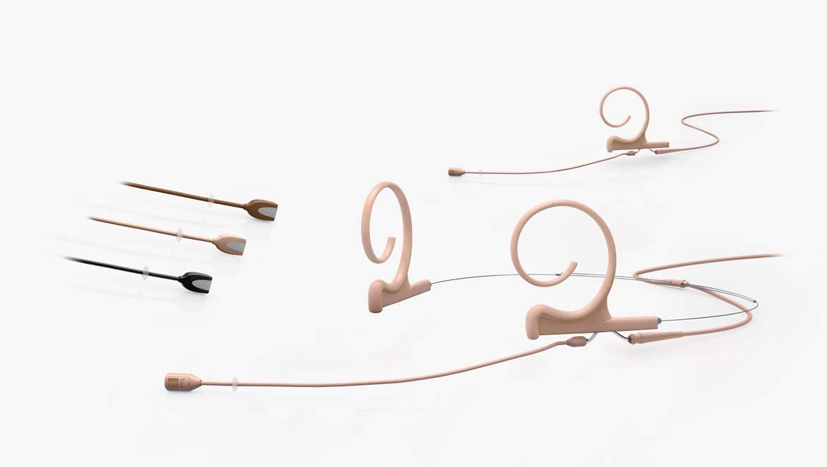 DPA 4288 CORE Micrófono de Diadema Direccional Flexible para Inalámbrico Shure - Longitud Larga, Beige 4288-DC-F-F10-LH