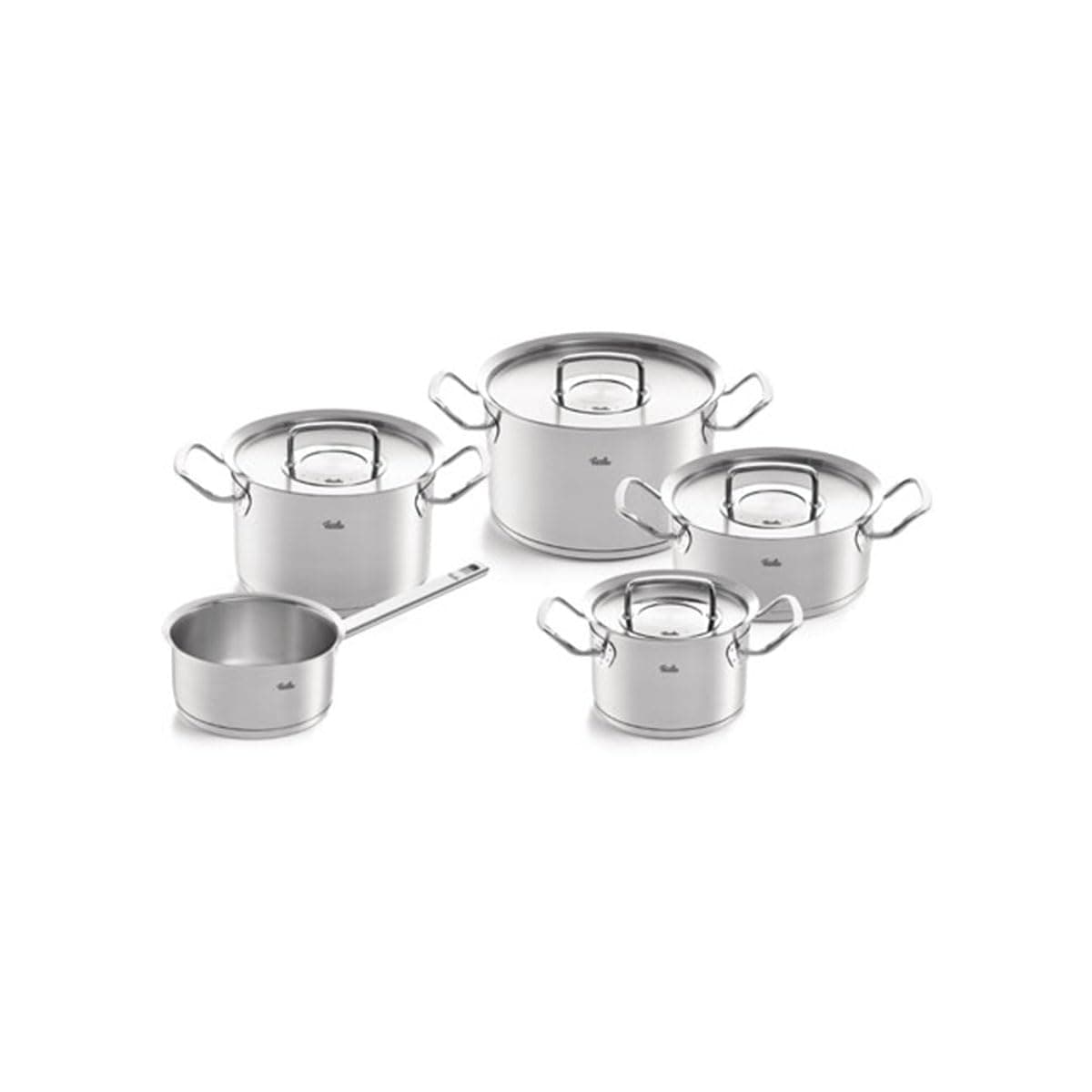 Set Fissler Original-Profi 9 piezas con tapas metálicas de acero inoxidable 084-128-05-000/0