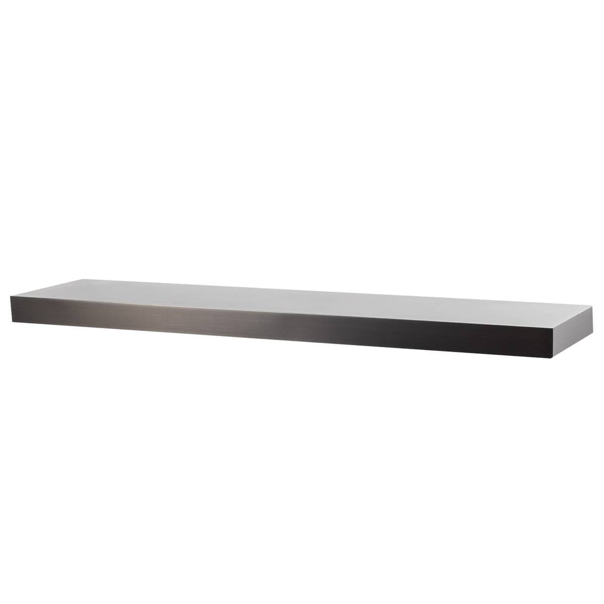 MANTELSDIRECT Titus Repisa de Chimenea Metálica 68 Inch Shadow Iron - Estante Moderno No Combustible 16559