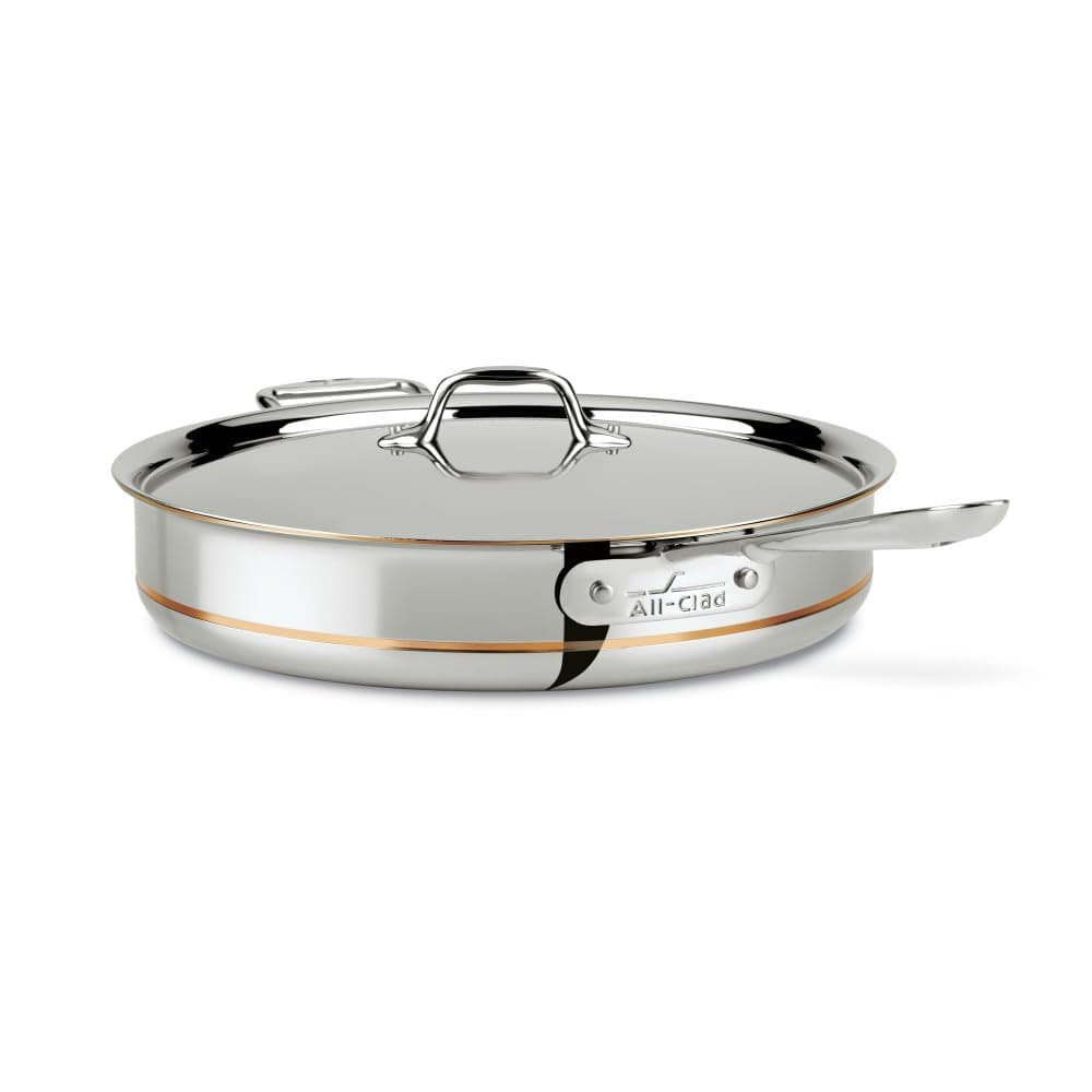 All-Clad Copper Core Sartén Sauté 5 Capas 6 Quart con Tapa 11644640606
