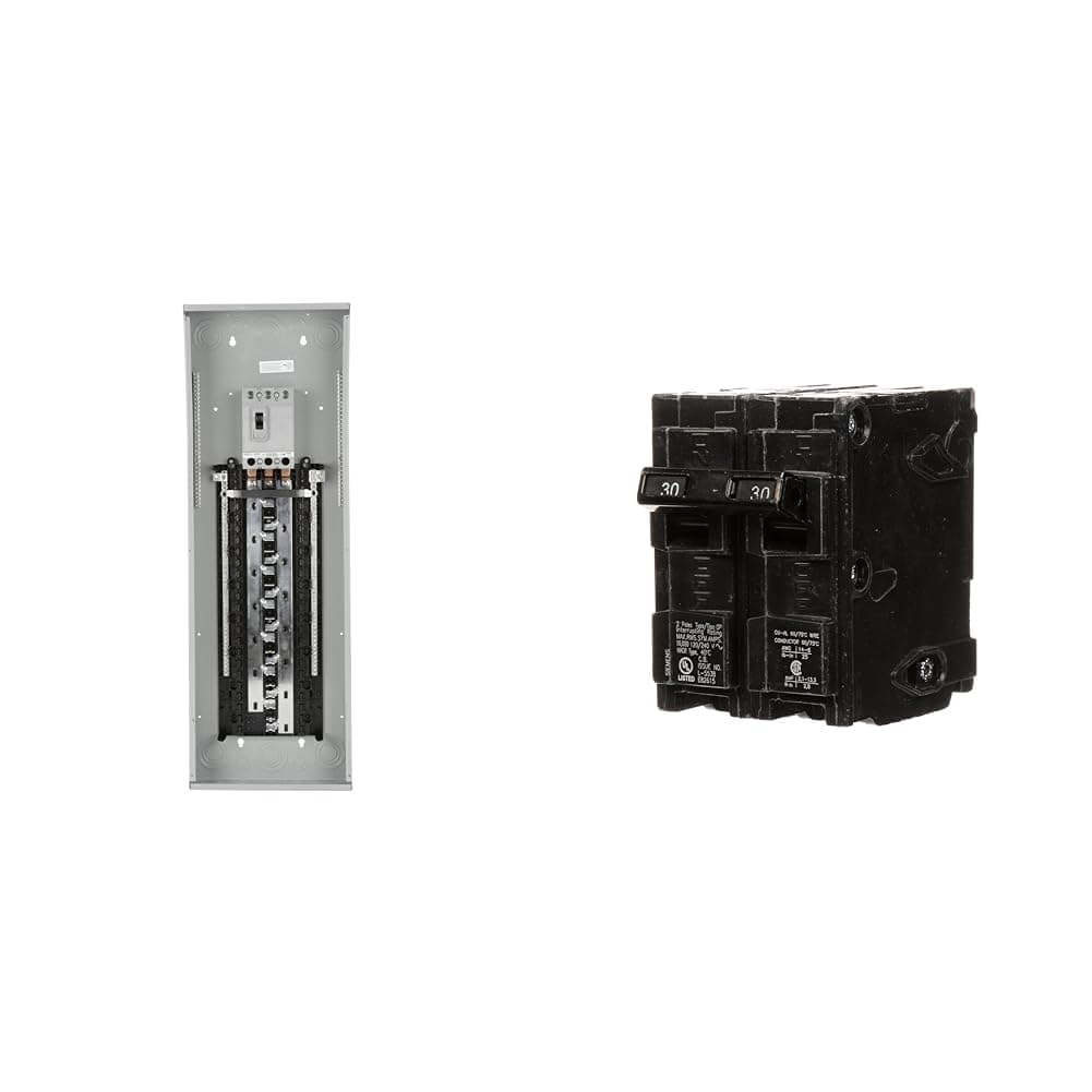 Siemens P4260B3200CU 200-Amp 42-Space 60-Circuit 3-Phase Main Breaker Load Center + Q230 30-Amp Doble Polo Tipo QP