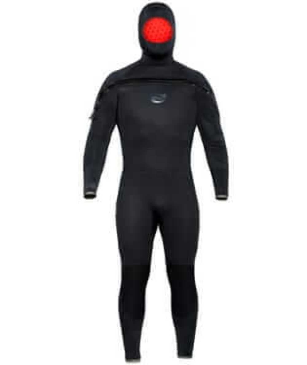 Traje semiseco Bare Velocity Ultra 8/7mm con capucha (M-L Tall) Negro 002189BLK-36MLT