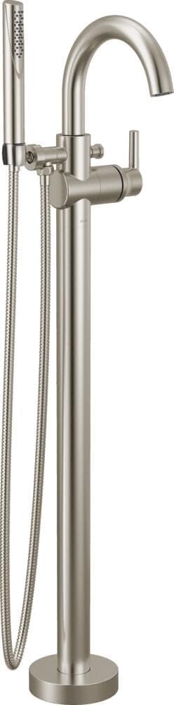 Delta Trinsic T4759-SSFL grifo freestanding para tina con ducha de mano, níquel cepillado