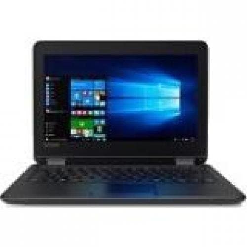 Lenovo 80UR0006US Negro Diseño Flip Pantalla Táctil 11.6 pulgadas 2 en 1 Laptop para Negocios, Intel Celeron N3060, 4GB RAM, 128GB eMMC, Cámara Web, Wi-Fi, Bluetooth, Windows 10 Pro