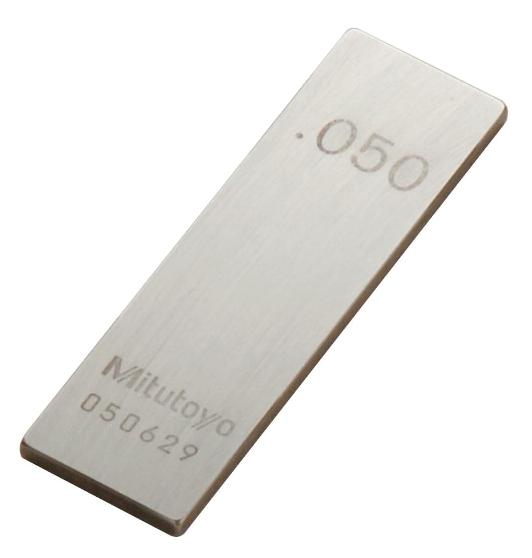 Mitutoyo Gage Block rectangular acero grado 0, 20" - con certificado ASME 611225-531